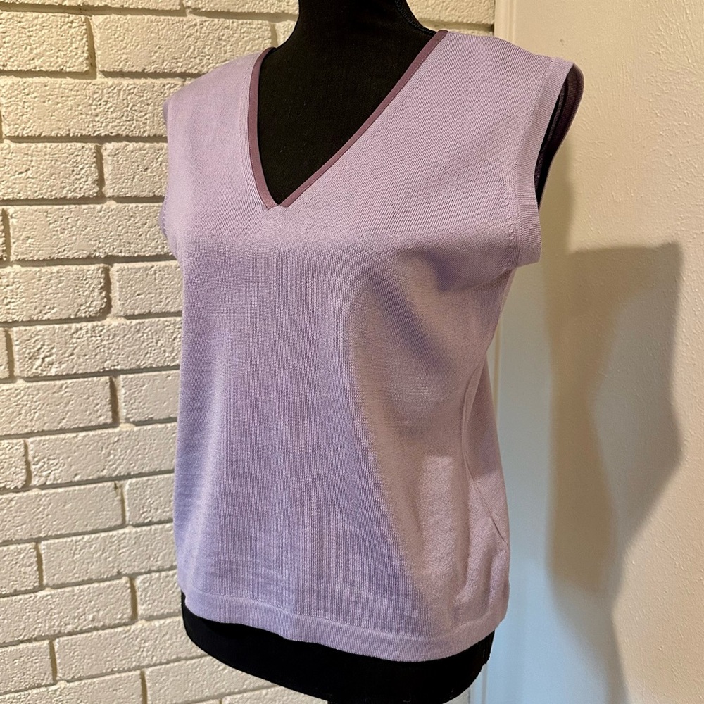 Mila Schon Women’s Wool Sweater Vest Made In Italy